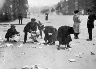 Gathering documents from the streets of Dublin Image