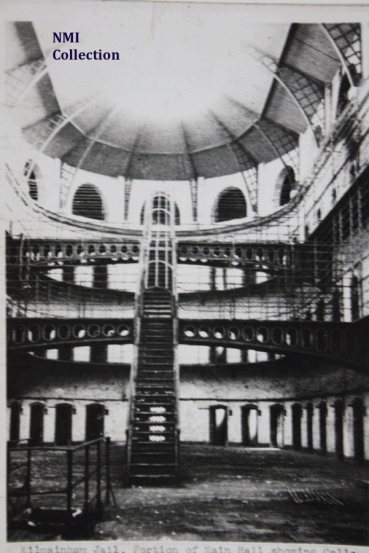 The Victorian Wing's central stairwell, Kilmainham Gaol (NMI Collection)