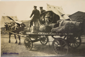 Mail being taken to be censored, Rath Internment Camp (NMI Collection) 